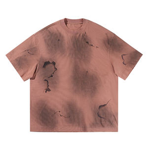 Fabricants de vêtements en gros : T-shirt surdimensionné en coton 100% doux, de haute qualité, avec logo personnalisé, effet délavé à l'acide - Product Image 6