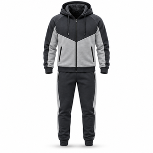 Survêtement d'hiver haut de gamme pour hommes, vêtements de sport personnalisés, ensemble de survêtement en polaire chaud, fabricant en gros - Product Image 1