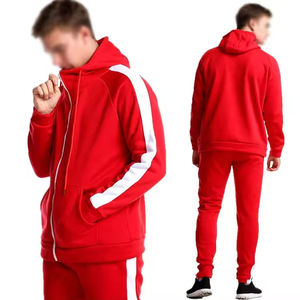 Winter 100% Cotton Anti-UV Solid Lightweight Track Suit Men 180g Fabric Weight Digital Printing Embroidery Casual Customized - Product Image 4