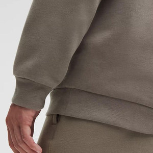 Sudadera con Capucha Extra Grande para Hombre, de Forro Polar, Color Sólido, Corte Regular Informal, para Otoño, 100% Algodón, Transpirable y Ecológica - Product Image 5