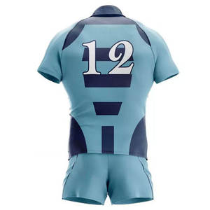 Maillot de rugby à manches courtes, design personnalisé, produit le plus vendu, haute qualité, respirant, durable, maillot de rugby professionnel - Product Image 2