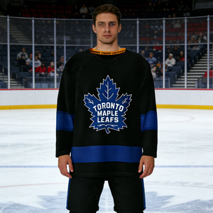 เสื้อฮอกกี้น้ำแข็งแบบสั่งทำขายส่ง พิมพ์ลายได้ตามต้องการ ระบายอากาศได้ดี แขนยาว สำหรับนักกีฬาทีม |   การผลิตโดยตรงจากโรงงาน - Product Image 6