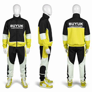 Conjunto Deportivo de Nylon 100% con Lavado Ácido, Estilo Urbano, Venta al por Mayor, Sudadera con Capucha Oversize y Pantalones Holgados para Hombre, Ligero - Product Image 1