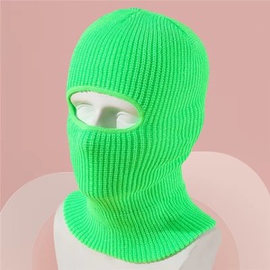 MANTIC ENTERPRISES <b>Purple</b> Knit Checked Balaclava with 3D Embroidery Full Face Cover for Adults 52-54cm Outdoor Use Unisex - Product Image 5