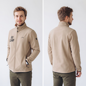 OEM Custom Embroidered Logo Soft Shell <b>Jackets</b> <b>Men</b> Waterpoof Training <b>Jackets</b> Outdoor Hiking Camping Trainer <b>Jacket</b> <b>Men's</b> - Product Image 4