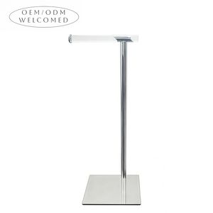 Portarrollos de Papel Higiénico de Metal Moderno de Primera Calidad, Sin Necesidad de Taladrar, de Latón, Acrílico y Cromo, para Baño y Hotel - Product Image 2