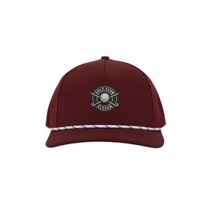 Casquette de golf 5 panneaux personnalisée directement de l'usine, perforations découpées au laser, logo en patch de caoutchouc, cordon léger, casquette sport snapback OEM - Product Image 4