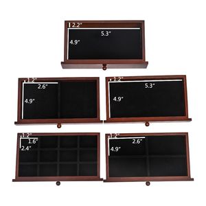Grande Scatola Portaoggetti in Legno YS Marrone con 6 Livelli e 5 Cassetti per Organizzare Gioielli - Product Image 6