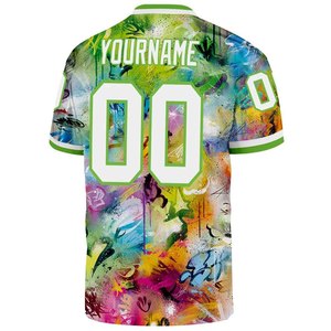 Camiseta de Fútbol Personalizada con Estampado Completo, Unisex, Cuello en V, Manga Corta, Transpirable, Uniforme de Equipo de Poliéster, Todas las Temporadas, Talla Adulto - Product Image 3