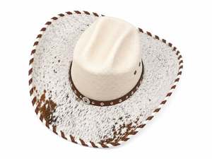 Chapeau de cowboy occidental pour enfants, casquette de chevalier, grand bord, pour fête d'été, performance en extérieur, chapeau de soleil touristique à large bord - Product Image 2
