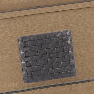 กระเป๋าสตางค์ยาวหนังแท้ลายเรขาคณิต Royaa สำหรับทุกเพศ ดีไซน์บางเฉียบ ป้องกัน RFID หนังวัวแท้ ปิดแบบเปิด โพลีเอสเตอร์ - Product Image 2