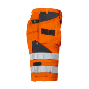 Shorts de travail réfléchissants pour hommes, vêtements de travail cargo, shorts de sécurité haute visibilité avec bande réfléchissante - Product Image 2
