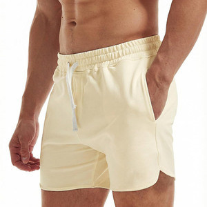Pantalones Cortos Deportivos Transpirables con Logotipo Personalizado, Cintura Elástica, Estampado Deportivo, Dobladillo Dividido, para Hombre - Product Image 1