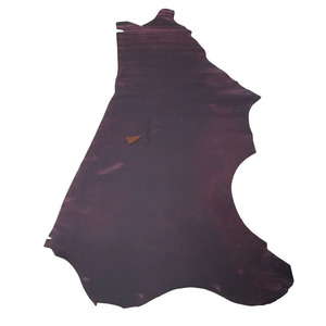 Crafting Luxury Goods With Dark Purple Pull Up Cow <b>Leather</b> Hide Durable Material Ideal For Professional Bags Wallets And Belts - Product Image 1