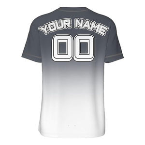 Camiseta de Béisbol Personalizada de Alta Calidad - Nuevo Diseño 100% Algodón Orgánico, Impresión Serigráfica, Secado Rápido, Transpirable, Cuello en V, para Equipo - Product Image 2