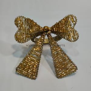 Premium Quality Round Beaded <b>Napkin</b> Rings Elegant Royal Design for Wedding and <b>Party</b> Table Decor - Product Image 2