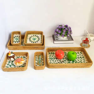 Bandeja de nácar hecha a mano, venta al por mayor, pedidos a granel, bandeja decorativa duradera ecológica, logotipo personalizado de Vietnam - Product Image 4