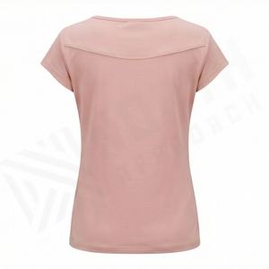 เสื้อยืดผู้หญิงออกแบบตามสั่ง เสื้อผ้าคุณภาพระดับมืออาชีพ สำหรับแฟชั่นประจำวัน สวมใส่สบายๆ แขนสั้น ระบายอากาศได้ดี - Product Image 2