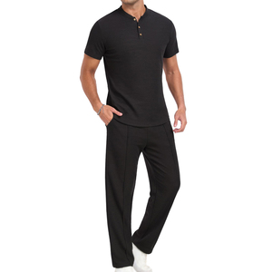 Conjunto Deportivo de Verano para Hombre, Estilo 2025, Transpirable, Ligero, de Secado Rápido, con Logotipo Personalizado, Color Personalizado, Diseño Sólido - Product Image 1