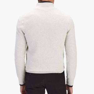 Custom Logo <b>Men's</b> Knitted Wool <b>Cardigan</b> Sweater Loose Fit <b>Long</b> Sleeve High Quality Winter Knitwear OEM 2026 - Product Image 6