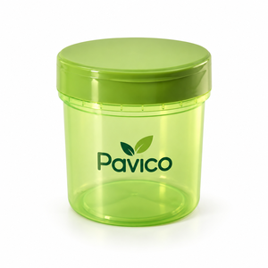 Pot rond en PET pour aliments secs avec couvercle en plastique, couleur personnalisée, fabricant d'emballages OEM ODM au Vietnam - Product Image 2