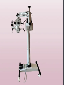 Microscope chirurgical dentaire inclinable avec grossissement 25x, alimentation électrique, certifié CE, construction métallique. - Product Image 4