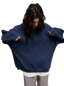 เสื้อสเวตเชิ้ตคอกลมทรงโอเวอร์ไซส์สำหรับผู้ชาย ผ้าฝ้ายขนแกะหนานุ่ม ระบายอากาศได้ดี เป็นมิตรต่อสิ่งแวดล้อม ทรงปกติ สั่งทำได้ - Product Image 3