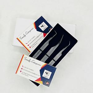 Pince à épiler Somofy Enterprises en acier inoxydable japonais sur mesure, pointe dentelée, argentée, antistatique, préhension parfaite, précision - Product Image 5