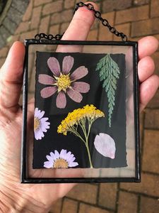 Cadre photo mural en verre et métal doré de luxe, cadre pour fleurs pressées, pour la décoration de la maison, support d'affichage d'images flottant moderne - Product Image 4