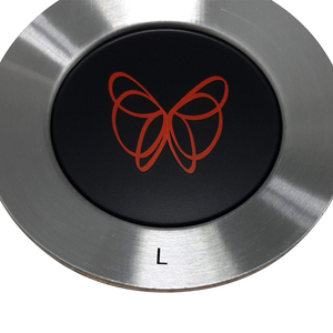 Plaque signalétique de luxe en métal irrégulier plaqué aluminium, étiquette adhésive personnalisée sérigraphiée étanche, marque CALA - Product Image 4