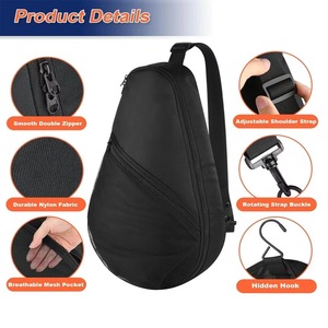 Bolsa Deportiva MIROI con Logotipo Personalizado para Tenis y Pádel, 30-40L, Nailon Impermeable, Cierre de Cremallera, Portátil, para Tenis de Mesa - Product Image 4