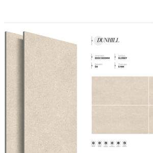 กระเบื้องพอร์ซเลนลายหินอ่อนเกรดพรีเมียม เงา ขนาด 800x1600 1200x1800 750x1500 มม. แผ่นใหญ่ สำหรับโครงการระดับไฮเอนด์ - Product Image 1