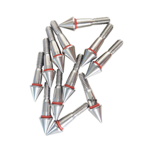 Flèches de tir à l'arc en acier inoxydable 303, pointes vissées, 6,2 mm x 7,6 mm, 50 gr