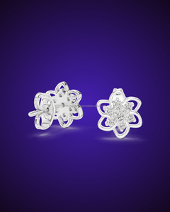 Bellaire 14K Moissanite/ CVD Lab Grown / Cubic Zirconia Diamond 14K/18K/22K/925 Pendientes de plata y oro - Product Image 4