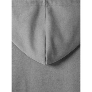 Sudadera con Capucha Oversize Gris Unisex de Manga Larga, Color Sólido, con Bolsillo Frontal, Tejido de Felpa Francesa, para Otoño - Product Image 4