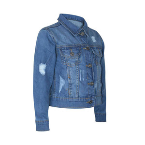 Latest Fashion Wear Solid Color <b>Women</b> Turn Down Collar Denim <b>Jackets</b> Winter Wear Clothes <b>Women's</b> Fashion Jeans Jacke - Product Image 5