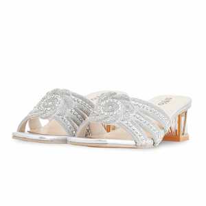 <b>Silver</b> FN7950 Fancy Pumps <b>Slipper</b> Style - Product Image 3