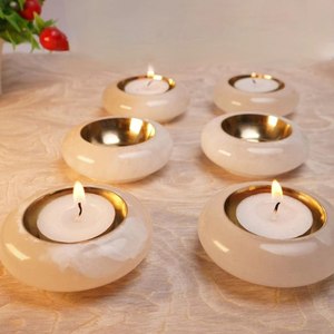 SCI Star Crafts India Eco-Friendly Decorative Hand Carved Metal Wooden <b>Large</b> <b>Candle</b> Stand Holder for Christmas Home Dining Table - Product Image 5