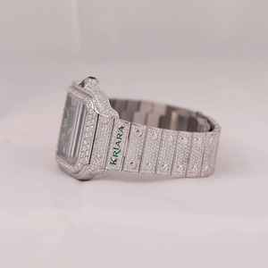 High Demand Women Luxury Square Quartz <b>Watch</b> Silver Diamond Dial Roman Numerals Stainless Steel Band Comfortable for all day - Product Image 3