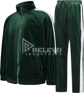 Ensemble de survêtements pour hommes 100% coton, sweat à capuche respirant, séchage rapide, chaud, cordon de serrage, décontracté, léger, athlétique, hiver - Product Image 1