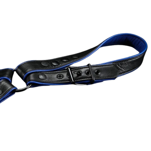 Arnés de Pierna de Cuero para Hombre, Azul, Correa Ajustable, Cuero Premium, Ropa de Club - Product Image 3