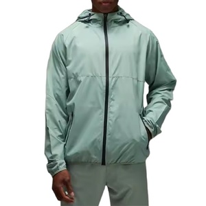 Custom Men's <b>Lightweight</b> Hooded <b>Jacket</b> Windbreaker Waterproof Breathable Sports <b>Running</b> Casual <b>Jacket</b> - Product Image 1