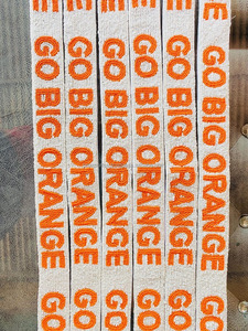 Handmade Big Orange Beaded <b>Bag</b> <b>Strap</b> Custom Text Vintage Professional Style Crossbody Purse <b>Strap</b> <b>Replacement</b> Hook Wholesale - Product Image 4