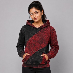 Sweat-shirts doux pour femmes en coton 100% avec effet délavé, personnalisables sur le devant, confortables, durables, écologiques, respirants et à séchage rapide - Product Image 1