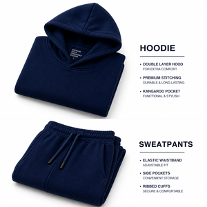 Conjunto Deportivo Informal de Moda para Hombre, Diseño Personalizado, Estilo Urbano, Sudadera Holgada y Pantalones Deportivos, Conjuntos Deportivos Holgados para Hombre - Product Image 6