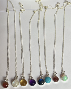 Good Quality 10-20mm Larimar Rectangle Brass 14K Gold Plated Chain Necklace with Freshwater Pearl Adjustable Friendship Jewelry - Product Image 3