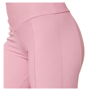 Leggings de Cintura Alta de Color Sólido con Bolsillos, Leggings de Punto Elásticos de Longitud Completa para Mujer, Estilo Básico para Todas las Temporadas - Product Image 6