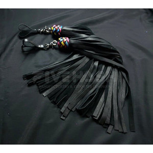 Leather <b>Flogger</b> Premium Leather Strips Strong Handle Balanced Design Leather <b>Flogger</b> Simple Control - Product Image 3