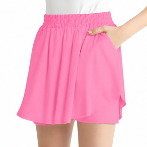 Jupes de golf pour filles au design personnalisé, jupes de sport pour la course à pied et le tennis avec short intégré et poche, vêtements de sport pour femmes - Product Image 1
