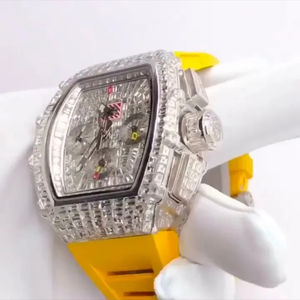 High Quality Vvs Moissanite Baguette Diamond <b>Watch</b> Trendy Fully Iced Out <b>Watch</b> <b>Cheap</b> Iced Out <b>Watch</b> for Unisex - Product Image 2